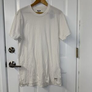 NWT Hollister Men's Crewneck‎ Regular Fit T-shirt In White And Size Medium
